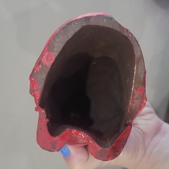 Red cast iron cat doorstopper - Picture 3 of 4